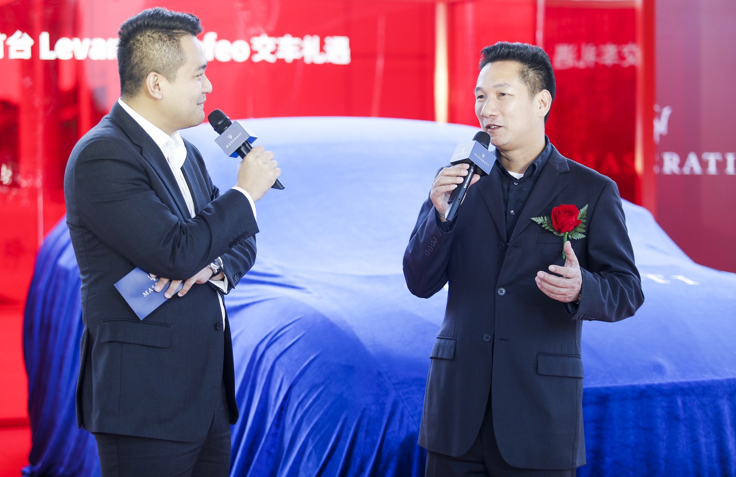 Levante Trofeo 全國首位車主余先生致辭（右一）